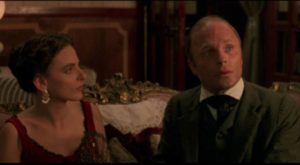 William Walker (Ed Harris)'s fiancee Ellen Martin (Marlee Matlin) dislikes the way he translates her sign language in Alex Cox's Walker (1987)