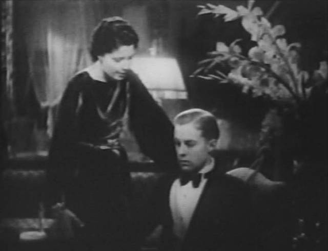 Donald Bradley (Lyman Williams) feels guilty but conceals his condition from fiancee Joan Bradley (Diane Sinclair) in Edgar G. Ulmer's Damaged Lives (1933)