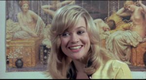 Judy Geeson attracts the attention of Barry Evans in Stanley Long's Adventures of a Taxi Driver (1976)