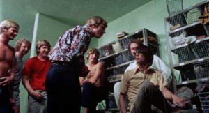 Vernon Potts (Pat Cardi) is tormented by the school jocks in Larry N. Stouffer’s Horror High (1973)