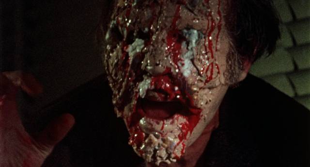 Custodian Mr. Henshaw (Nick Felix) comes to a sticky end in Larry N. Stouffer’s Horror High (1973)