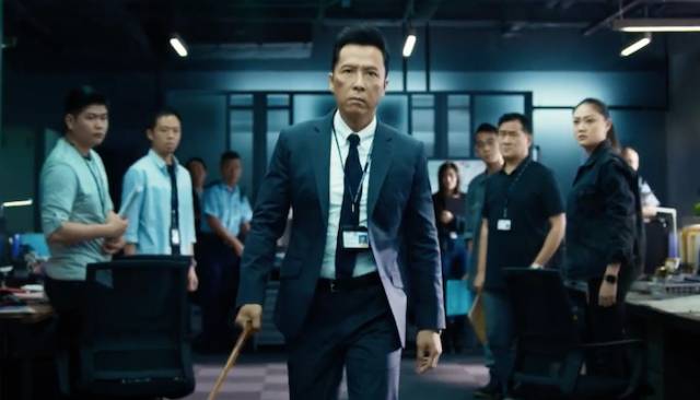Inspector Cheung (Donnie Yen) is faced with rogue cops and a troubled conscience in Benny Chan's Raging Fire (2021)
