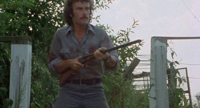 Good guy Al (Dan Hennessey) is dragged down to Fred (Dominic Hogan)'s level in Brian Damude's Sudden Fury (1975)