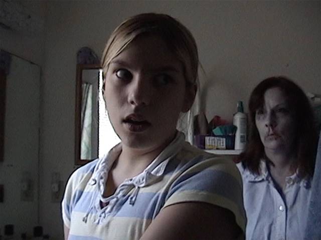 Adolescent Dannie (Rose Kent-McGlew) and her friends take on zombies in 12-year-old Emily Hagins's Pathogen (2006)