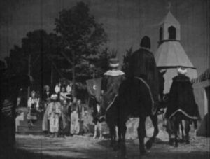 ... but receives a last-minute reprieve from the Sultan in Edgar G. Ulmer's Cossacks in Exile (1938)