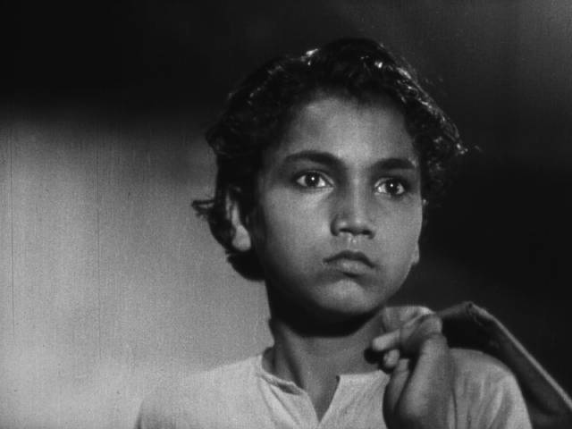 Young Udayan (Farman Ali) has a passion for dance in Uday Shankar's Kalpana (1948)