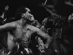 Udayan (Uday Shankar) evokes Indian history and mythology through dance in Uday Shankar’s Kalpana (1948)