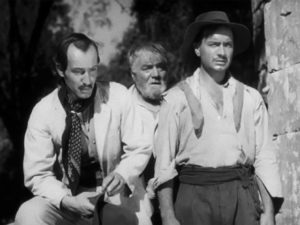 Esteban Podeley (Angel Magaña) and his coworkers are oushed to rebel in Mario Soffici's Prisoners of the Earth (1939)