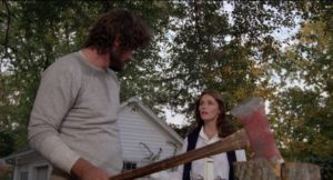 Never annoy a man with an axe: James Brolin and Margot Kidder in Stuart Rosenberg's The Amityville Horror (1979)