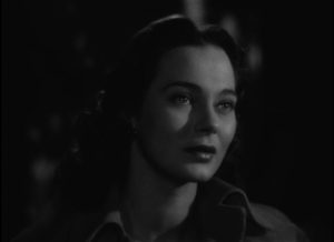 Widowed Countess Christine di Lorenzi (Märta Torén) believes Vic Smith (Jeff Chandler) is a decent man in Robert Siodmak's Deported (1950)
