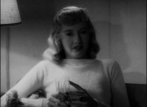 Darkness closes in, making Phyllis Dietrichson (Barbara Stanwyck)'s intentions increasingly obscure in Billy Wilder’s Double Indemnity (1944)