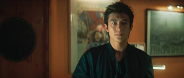Sent undercover, Chen Wing Yan (Shawn Yue) develops a crush in Andrew Lau Wai-keung and Alan Mak’s Infernal Affairs (2002)