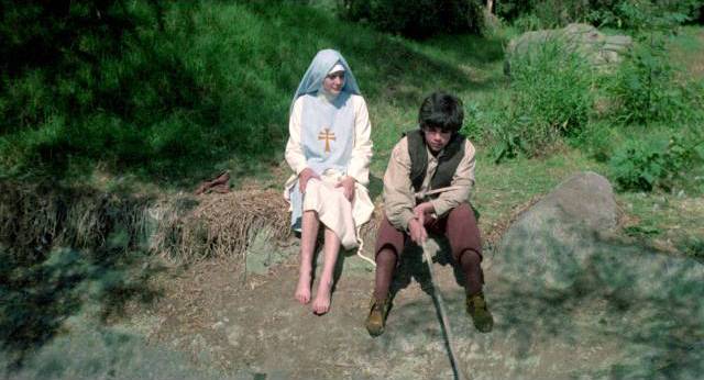 Sister Maria (Cecelia Pezel) tries to seduce a shepherd boy in Gilberto Martinez Solares’ Satanico Pandemonium (1975)
