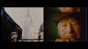 Experimental/underground filmmaker Jonas Mekas in Todd Haynes' The Velvet Underground (2021)