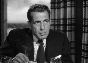 Captain “Rip” Murdoch (Humphrey Bogart) turns detective when his army buddy disappears in John Cromwell's Dead Reckoning (1947)