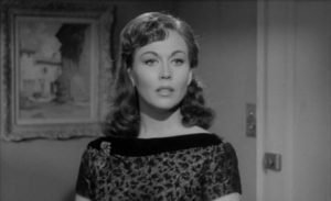 Hazel Court in Montgomery Tully's Edgar Wallace mystery The Man Who Was Nobody (1960)