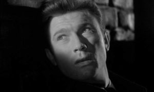 Rave (Laurence Harvey) can't believe his simple get-rich plan hasn't worked out in Lewis Gilbert's The Good Die Young (1954)