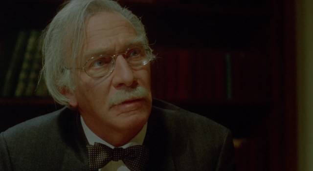 Dr. Satorius (Christopher Plummer) gives monstrous crimes a kindly face in Jean-Claude Lord's Mindfield (1989)