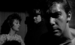 The visit of a friendly policeman causes stress in John Kruse's October Moth (1960)