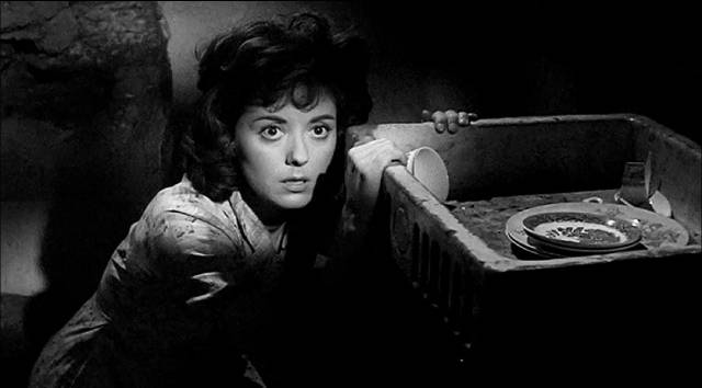 Molly (Lana Morris) fears her brother's violence in John Kruse's October Moth (1960)