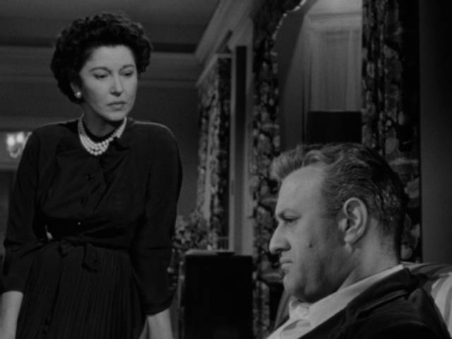 Lawyer Howard Clark (Lee J. Cobb) is pressured by his wife (Erin O'Brien-Moore) to cover up their son's crime in Henry Levin's The Family Secret (1951)