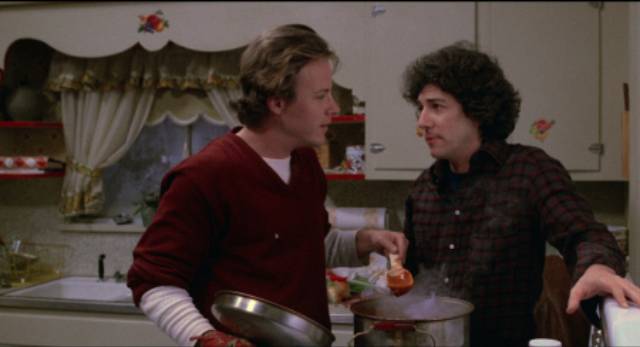 Roommate Sam (Peter Riegert) talks to Charles (John Heard) about his break-up with Laura (Mary Beth Hurt) in Joan Micklin Silver's Chilly Scenes of Winter (1979)