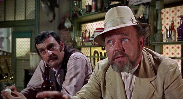 Saloon owner Lester Locke (Carroll O'Connor) stirs up trouble in Death of a Gunfighter (1969)