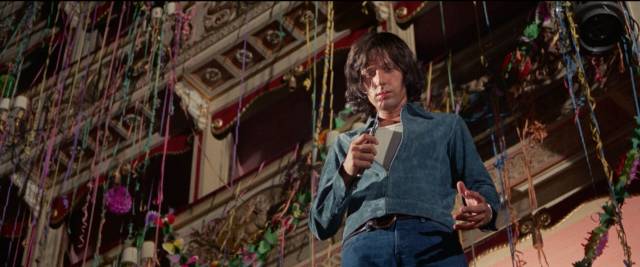 Rock drummer Roberto (Michael Brandon) thinks he's killed a stranger in Dario Argento's Four Flies on Grey Velvet (1971)