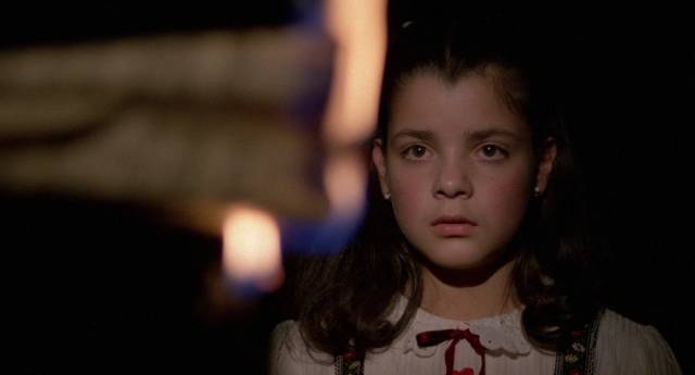 Flavia (Elsa María Gutiérrez) gradually comes to believe that Verónica (Ana Patricia Rojo) poses a genuine threat in Carlos Enrique Taboada’s Poison for the Fairies (1986)