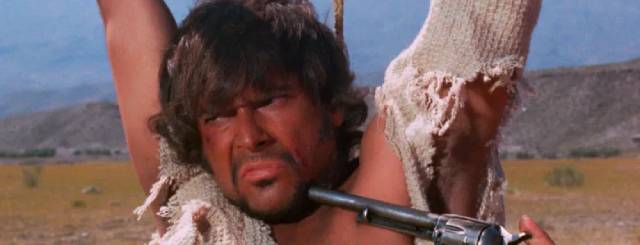 Cuchillo (Tomas Milian) repeatedly runs in to trouble in Sergio Sollima's Run Man Run (1968)