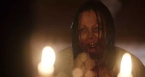 Mary (Jessica Cameron) is possessed by demons in Stephen Biro's The Song of Solomon (2017)