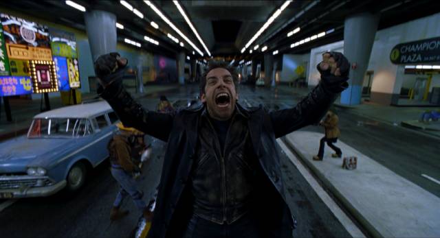 Mr. Furious (Ben Stiller) gets angry in Kinka Usher's Mystery Men (1999)