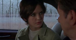 The Girl (Pamela Franklin) realizes she's in trouble in Hubert Cornfield's The Night of the Following Day (1968)
