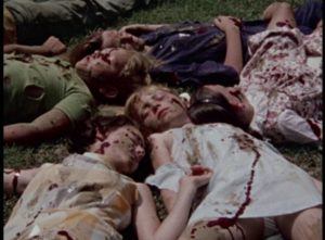 Christian children are ruthlessly slaughtered by the Commies in Ron Ormond's If Footmen Tire You, What Will Horses Do? (1971)