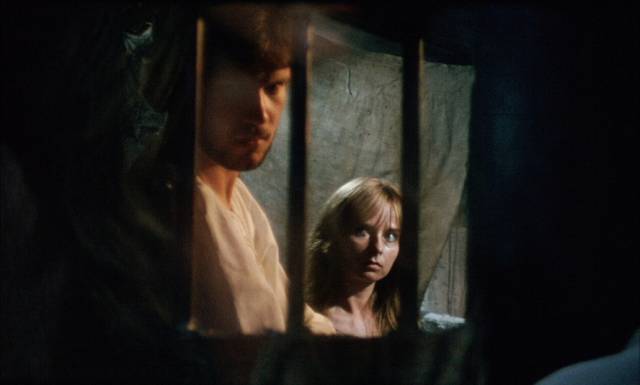 A condemned prisoner (Russell Hall) and a prostitute (Carol Aston) share their stories in Michael J. Murphy's The Cell (1980)