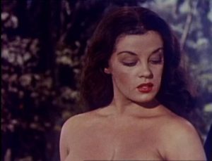 You can take Velda (Jacqueline Fontaine) out of the wild, but you can't take the wild out of Velma in Ron Ormond's Untamed Mistress (1951)
