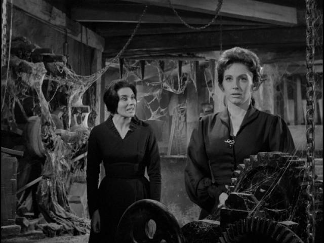 Aunt Selma (Rita Macedo) reveals her dark plans for Amelia (Rosita Arenas) in Rafael Baledón’s The Curse of the Crying Woman (1963)