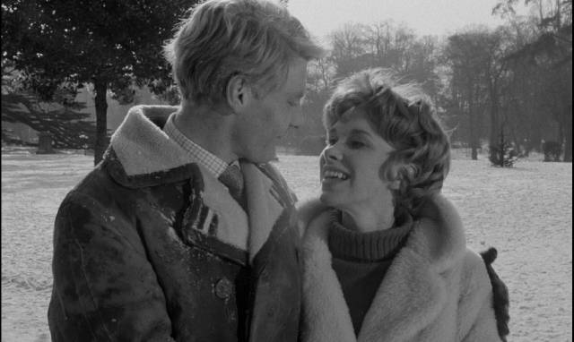 Tony (James Fox) and Susan (Wendy Craig) play the part of privilege in Joseph Losey's The Servant (1963)