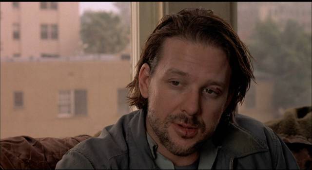 Henry Chinaski (Mickey Rourke) waxes poetic about about life at the bottom in Barbet Schroeder's Barfly (1987)