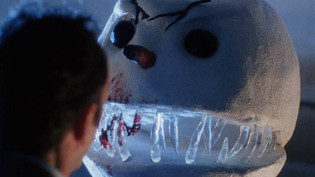 A serial killer returns for revenge as a deadly snowman in Michael Cooney's Jack Frost (1996)