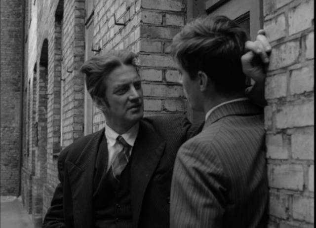 Anders sees his father (Keve Hjelm) in a new light in Bo Widerberg's Kvarteret Korpen (Raven’s End, 1963)