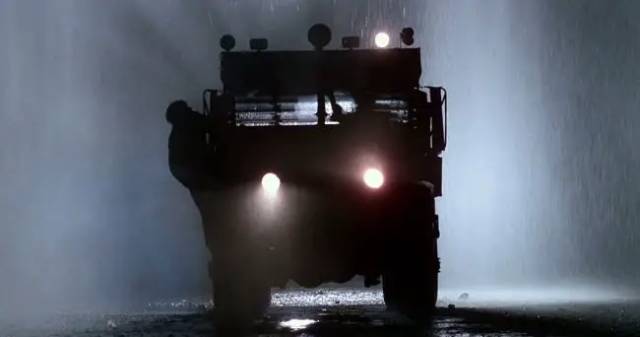 One of the trucks prepares to leave with its deadly cargo in William Friedkin's Sorcerer (1977)