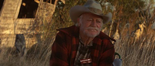 Alvin Straight (Richard Farnsworth) contemplates the course of his life in David Lynch's The Straight Story (1999)