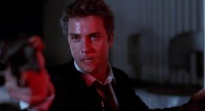 Richard Chance (William Petersen) resorts to illegal means in his pursuit of Eric Masters (Willem Dafoe) in William Friedkin's To Live and Die in L.A. (1985)