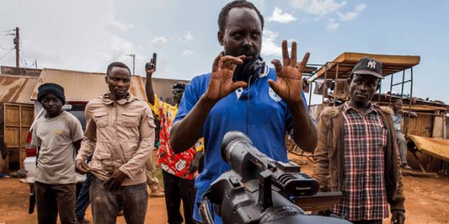 Wakaliwood mogul Isaac Nabwana, aka Nabwana I.G.G. in Cathryne Czubek’s Once Upon a Time in Uganda (2021)