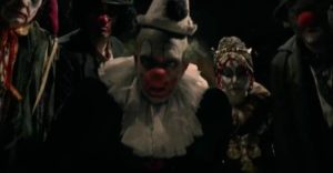 A secret society of malevolent clowns haunts Ireland in Conor McMahon’s Stitches (2012)