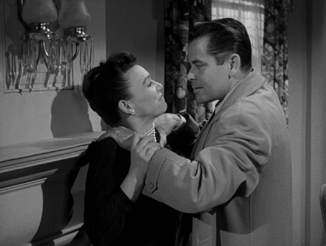 Homicide detective Dave Bannion (Glenn Ford) loses his professional cool in Fritz Lang's The Big Heat (1953)