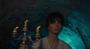 Cynthia (Barbara Steele) descends into the cellars in search of answers in Riccardo Freda's The Horrible Dr. Hichcock (1962)
