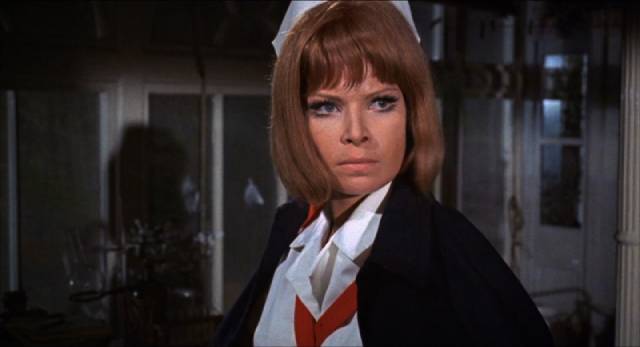 Nurse Jane (Uta Levka) has a disturbing way of "caring" for her patients in Gordon Hessler's Scream and Scream Again (1970)