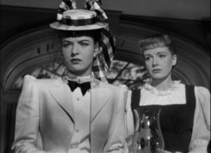 Clarissa (Ella Raines) and Kate (Phyllis Calvert) devote their lives to Clarrisa's brother's ambition in Robert Siodmak's Time Our of Mind (1947)